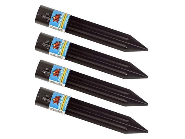 Torch Stake Accessory Black Pack of 4