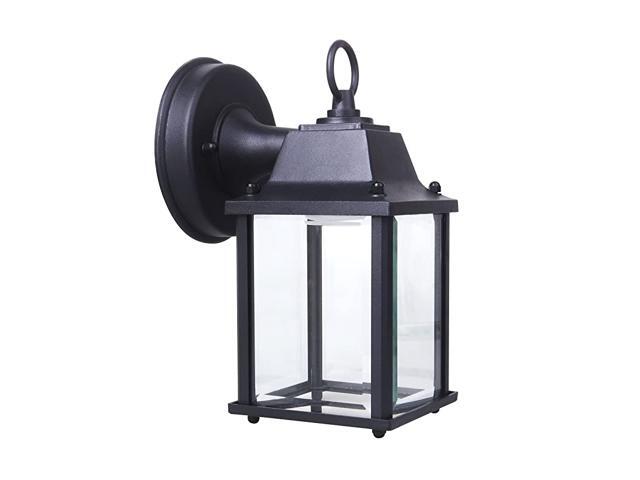 LED Outdoor Wall Lantern Wall Sconce for Porch Light 95W Replace 75W 800 Lumen Aluminum Housing Plus Glass Small Size but Bright