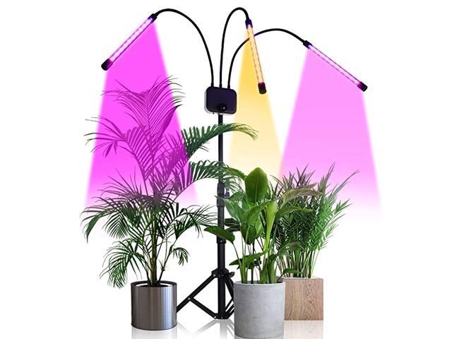 Grow Light with Stand TriHead 60W Floor Plant Lights for Indoor Plants Tripod Stand Adjustable 1548 in3912H Timer amp 3 Modes
