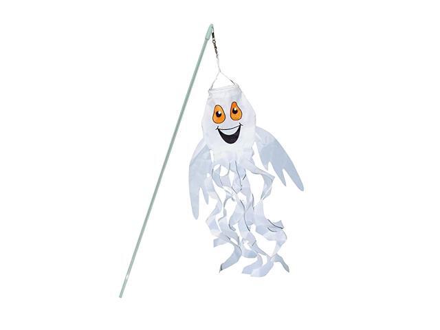 4995 Spook The Ghost 3D WindsockHalloween Decoration 16quot on a Wand
