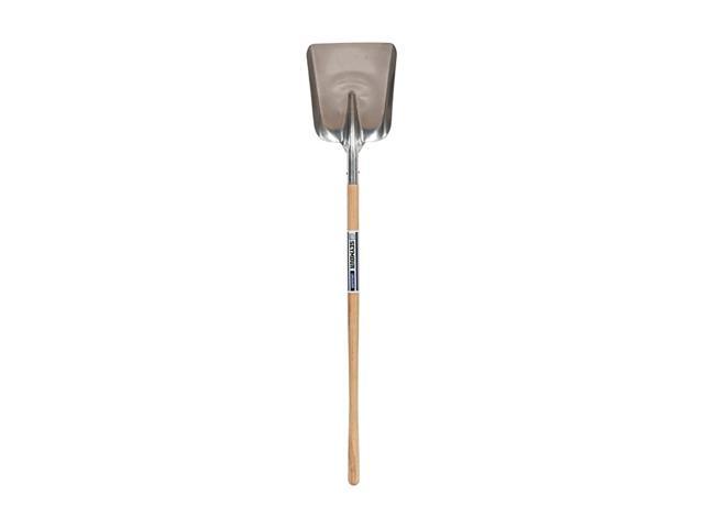 S500 Industrial Western Pattern Aluminum Scoop with Precision Lathe Turned Hardwood Handle Various Size and Style 48quot Precision Lathe Turned