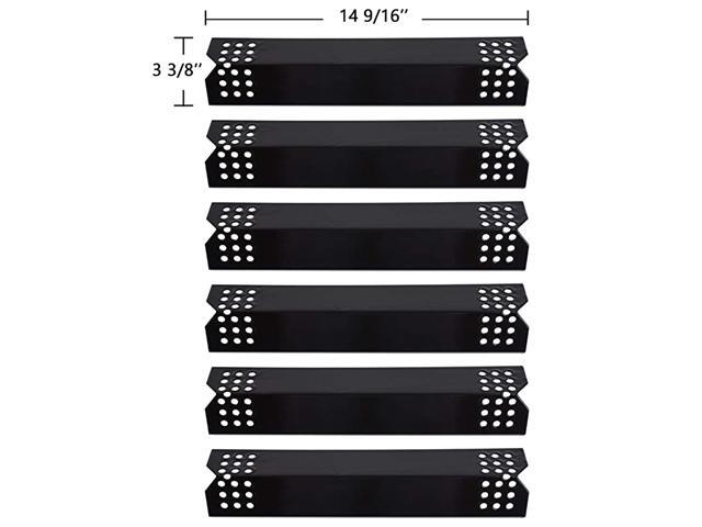 Grill Flame Tamers for Nexgrill 7200783E 7200830H 7200896 7200896B 7200898 720 0896C Grillmaster 7200697 14 916 inch Porcelain Steel Heat Plate 6 Pack