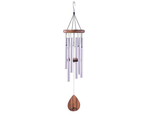 Wind Chime The Classic Silver Havasu is 28 Total Length HandTuned and Beautiful as a Gift or for Your Patio Garden and Outdoor Home décor