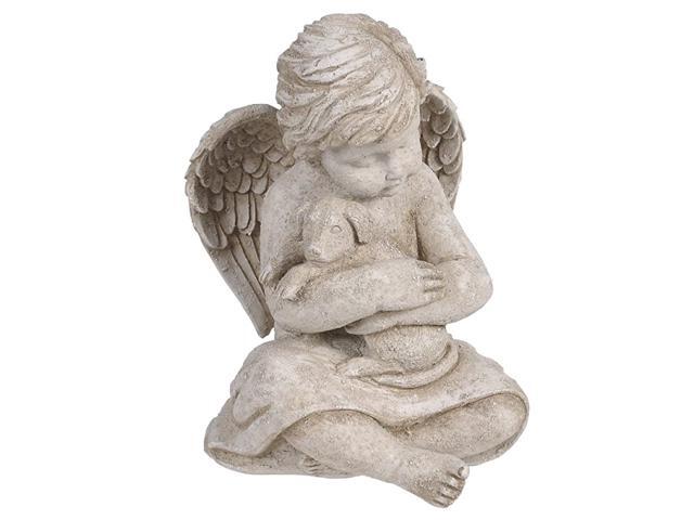 Cherub with Dog 7Inch Gift Boxed