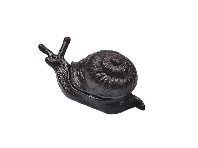 Cast Iron Key Hider Outdoor Indoor Decoration Garden Accessory for Key Ear Studs Ring Paper Clip 1 Pcs Snail