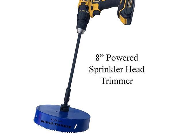 Power Sprinkler Head Trimmer 8quot Diameter Trim amp Clean Golf Course Heads in Seconds for Overgrown Sprinklers amp Clean Appearance Adjustment