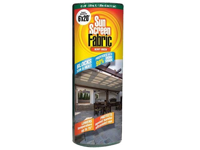 Sun Screen Fabric Reduces Temperature Up to 15 Degrees Provides 75 More Shade Teal Green Shade Fabric 6 Feet x 20 Feet