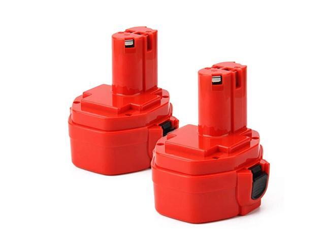 2Packs 3000mAh 1420 Battery for Makita 144V Battery 1422 1433 1434 1435F 1435 PA14 1420 192699A 1931583 NiMH Cordless Tools Battery Pack