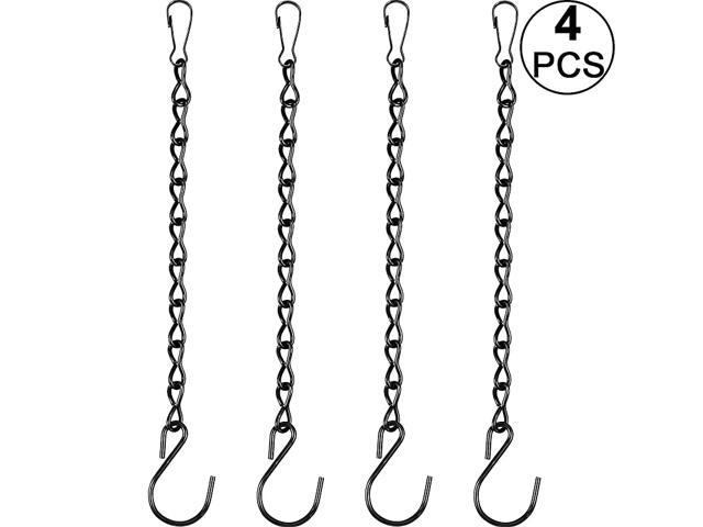 Hanging Chain for Hanging Bird Feeders Birdbaths Planters and Lanterns 4 Pack 95 inch Black