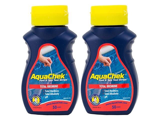 2 Red Swimming Pool Spa Test Kit Strips Bromine pH Alkalinity 50 Pack