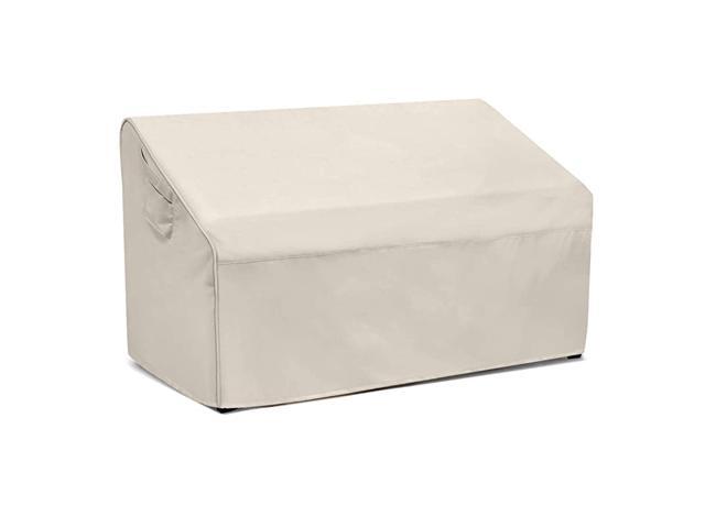 Patio Bench Loveseat Cover 100 Waterproof Outdoor Sofa Cover Lawn Patio Furniture Covers with Air VentSmallBeige