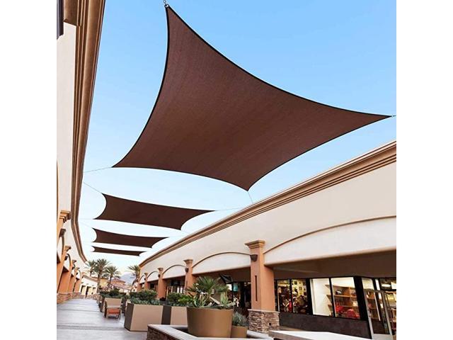 7 x 11 Brown Custom Size Order to Make Sun Shade Sail RTAPR1216 Canopy Mesh UV Block Rectangle Commercial Standard Heavy Duty 200GSM 5 Years Warranty