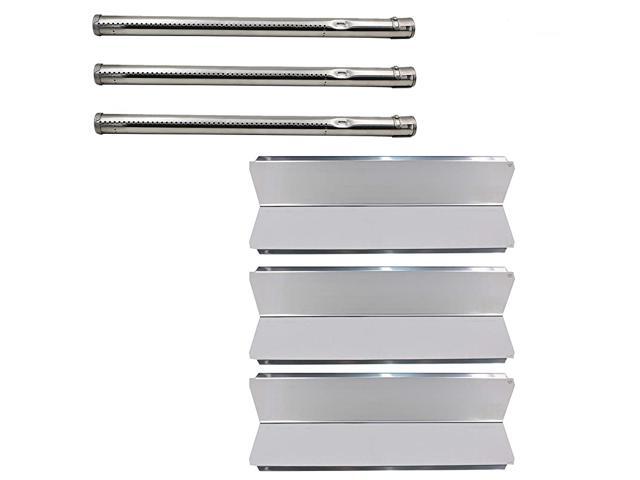 Gas Grill Parts Stainless Steel Burner Tube Heat Plate Tent Shield Burner Cover Repalcement for Fiesta Blue Ember FG50069LP FG50069NG FG500057103