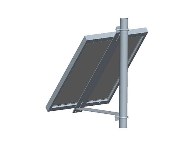 Panel Pole Mount Brackets Set Aluminum Mounting Brackets for Panels from 30W to 60W