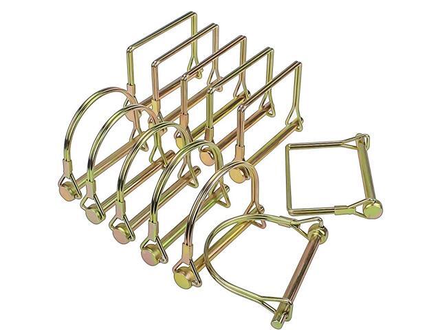 12 Pieces Heavy Duty Shaft Locking Pin 14 Inch Diameter Trailer Coupler Pin for Farm Trailers Wagons Lawn GardenSquare and Arch
