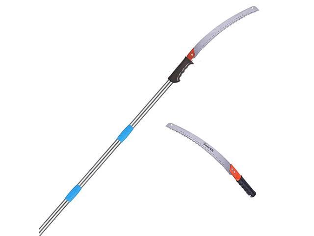 Pole Saw High Reach Pole Pruner with 75ft Lightweight Stainless Steel Pole Manual Pole Cutter for Trees