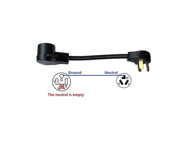 NEMA 1030P to 1430R 240V 30 Amp EV Charger Compatible Tesla Power Cord Adapter Adaptor Connector Connecter