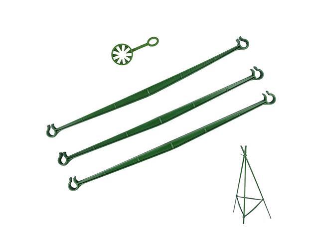 Trellis Garden Tomato Cage Connectors Attach 11mm Plant Stake Arms with Clamps