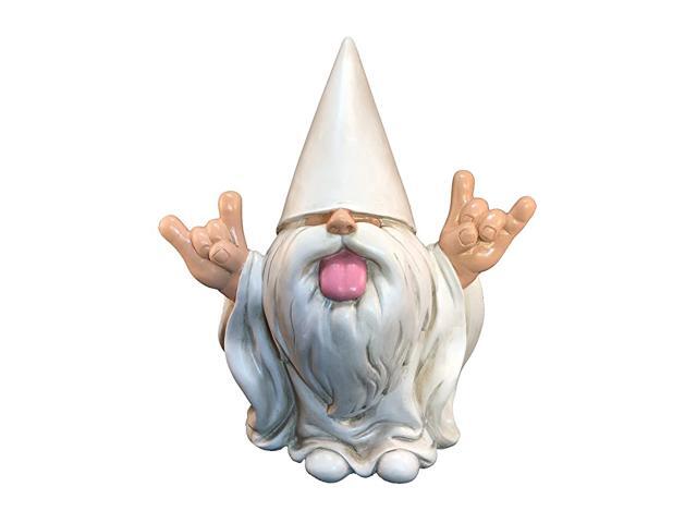 Rocker Gnome George This Gnome Will Rock Your Fairy Garden and Garden Gnomes 10 Inches Tall Garden Gnome Figurine