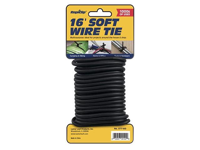 STT100 Soft Twist Tie Black 16 Light Duty