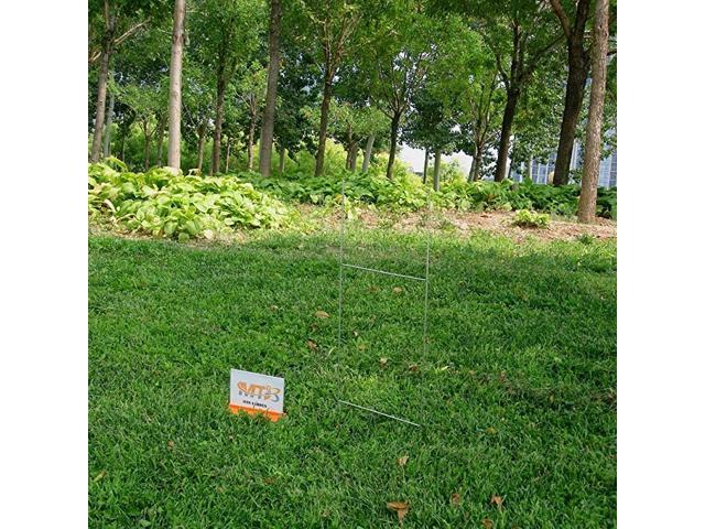 H Frame Wire Stakes 20 x10inch Pkg of 10 9ga Metal Yard Sign Stakes for Advertising BoardYard Stakes for Signs