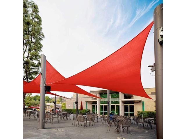 5 x 5 x 5 Red Custom Size Order to Make Sun Shade Sail RTAPT24 Canopy Mesh UV Block Triangle Commercial Standard Heavy Duty 200GSM 5 Years Warranty