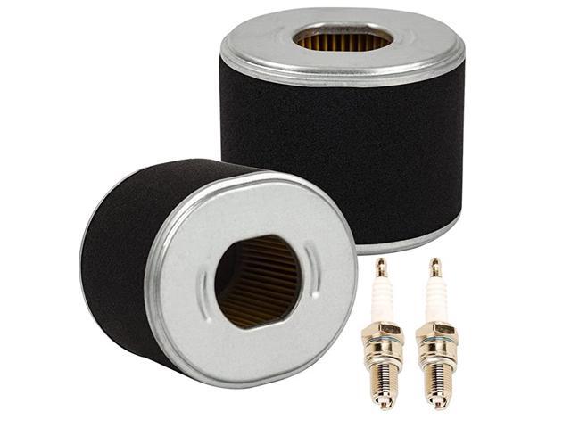 Pack of 2 Set Air Filter with Spark Plug Replacement for Honda GX240 8HP GX270 9HP Engine Replace 17210ZE2821 17210ZE2822 17210ZE2515