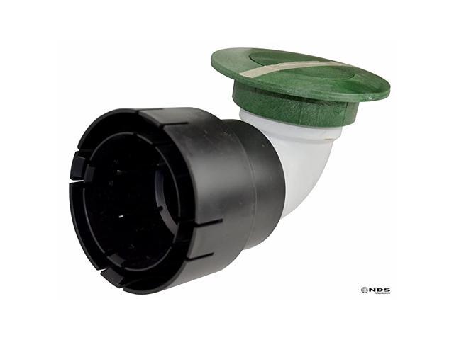 430 PopUp Drainage Emitter with Elbow and Adapter for 3 in amp 4 in Drain Pipes 3inch amp 4inch Green Plastic