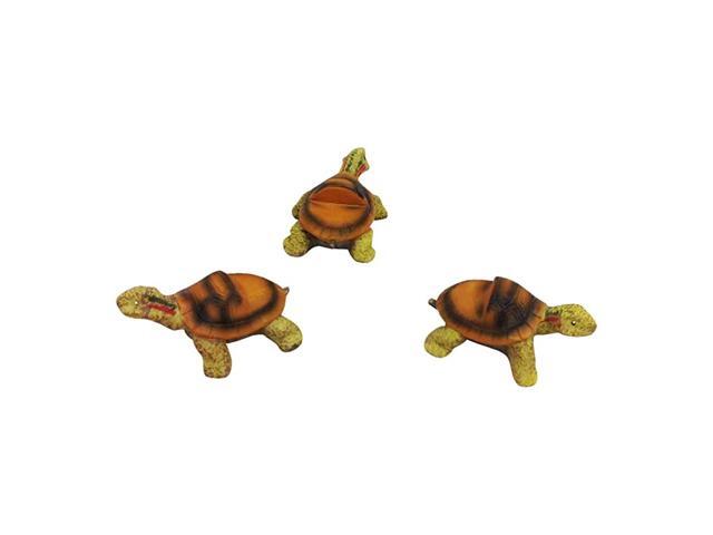 of 3 Poly Resin Turtle Shaped Pot Feet or Planter Risers Medium Size Turtle Shape Each Measures 3 inches Long 15 inches Tall