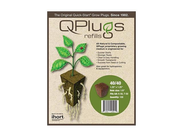 IHQPC100 Q Plug Cubes Bag of 100 Brown