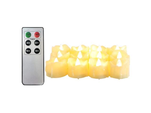 Flameless Candles Tealights Remote Set of 12 Led Fake Candles Battery Powered Candles
