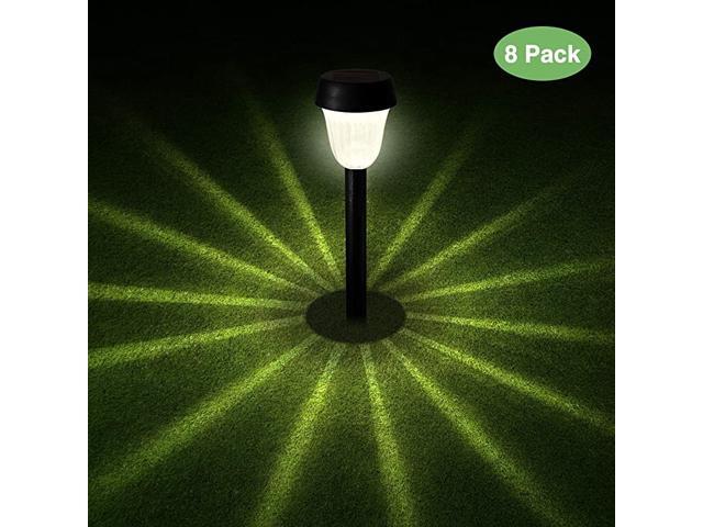 Solar Lights Bright Pathway Outdoor 8 Pack LED Landscape Light Solar Powered and Waterproof for Garden Patio Lawn Yard Path Sidewalk Walkway