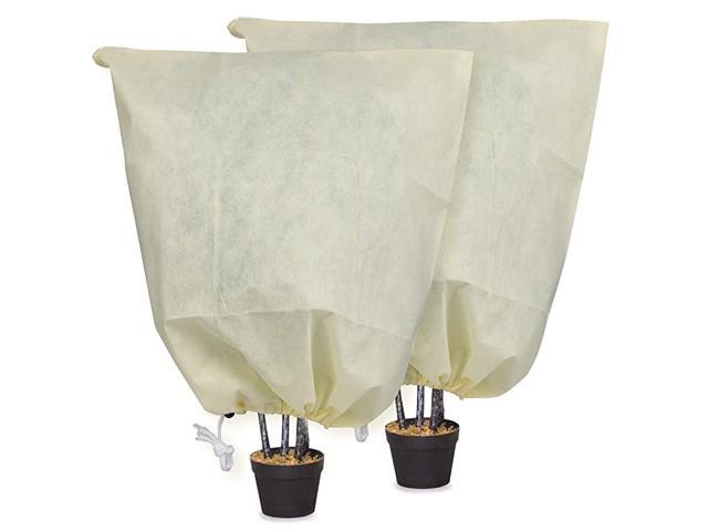 2Pack Plant Cover Tree Blanket Jacket 314W x 393H Freeze Frost Protection Cloth for Potted Plants Fruit Trees 80x120cm