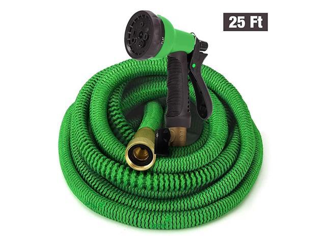 Garden Hose Expandable Garden Hoses Water Hose with High Pressure Hose Spray Nozzle Flexible Garden Hose with All Brass Connectors Leak Proof