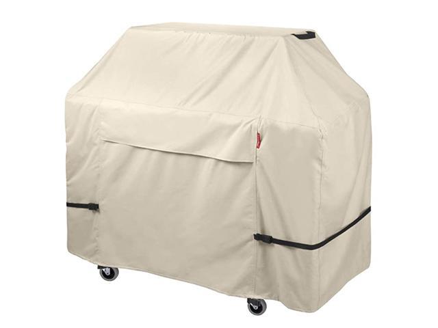 72L x 24W x 48H inch Premium Grill Waterproof Heavy Duty 600D Oxford BBQ Cover Up to 68 inch Light Tan