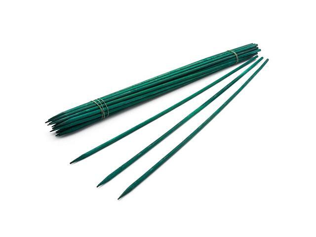 18quot Green Wood Plant Stake Floral Picks Wooden Sign Posting Garden Sticks 25 Pcs by