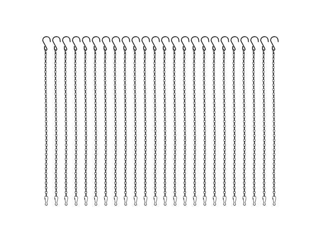 24 Pack 197 Inches Hanging Chains Garden Plant Hangers for Bird Feeders Planters Billboards Lanterns and Ornaments