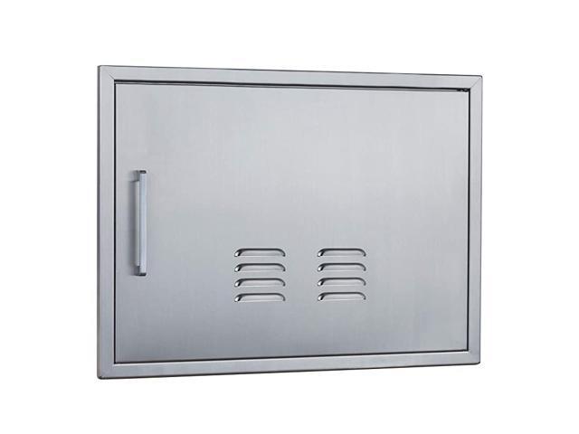 Outdoor Kitchen Doors Stainless Steel17quot by 23quot Horizontal Single Access Door Vented wRight SwingFlush Mount for Outdoor Kitchen and BBQ Island