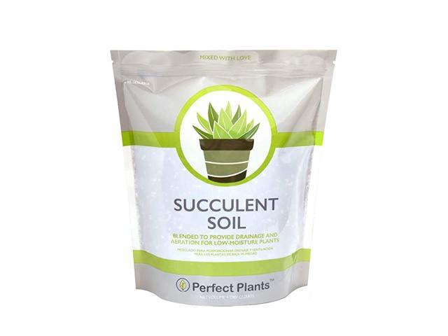 All Natural Succulent and Cactus Soil Mix by 4 Quarts for All Succulent Varieties Formulated for Proper Drainage