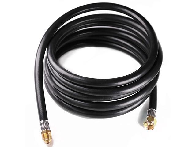 12 FT Propane Appliance Extension Hose Assembly with 38inch Female Flare Fitting x 38inch Male Flare Fitting for BBQ Gas Grill Propane Fire Pit