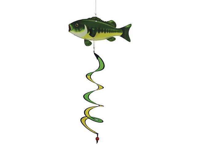5121 Bass Fish Theme TwisterHanging Outdoor Decoration