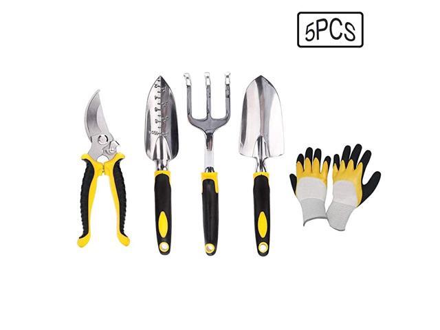 Piece Garden Tool Set Garden Tool Kit Heavy Duty Polished Aluminum Outdoor Hand Tools Accessories Set for Women Men