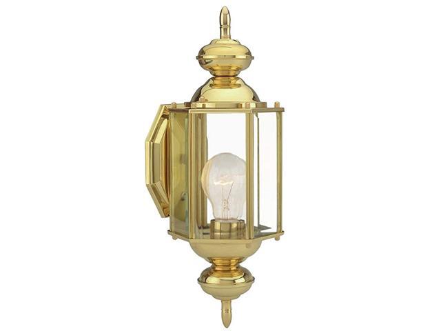 501692 Augusta 1 Light IndoorOutdoor Wall Light Solid Brass