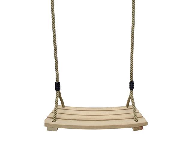 Outdoor Indoor Curved Wooden Swing Chair for Children Adults