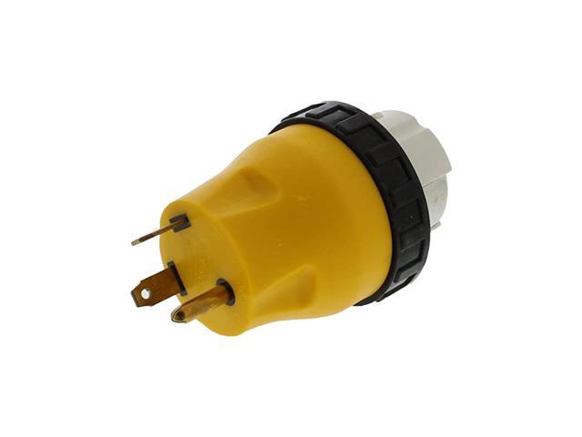 30A to 50A RV Power Cord Male to Female 3Prong 125V AC Camper Generator Cable Adapter Electrical Converter Plug