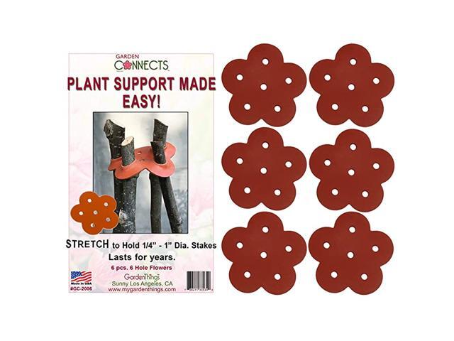 PLANT SUPPORT MADE EASY Stretch Rubber Plant Stake Connecters 6Pack ModelGC2006