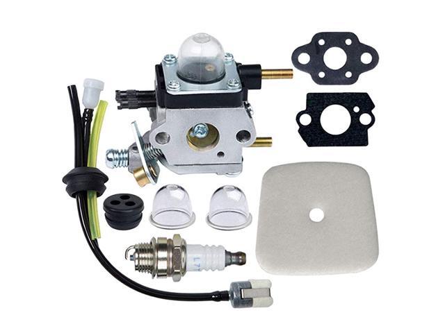C1UK82 C1UK54A Carburetor for Mantis Tiller 7222 7222M 7225 7920 Echo TC210 HC1500 Premium Cultivator Carb Plus Rebuild Kit Primer Bulb Fuel Line