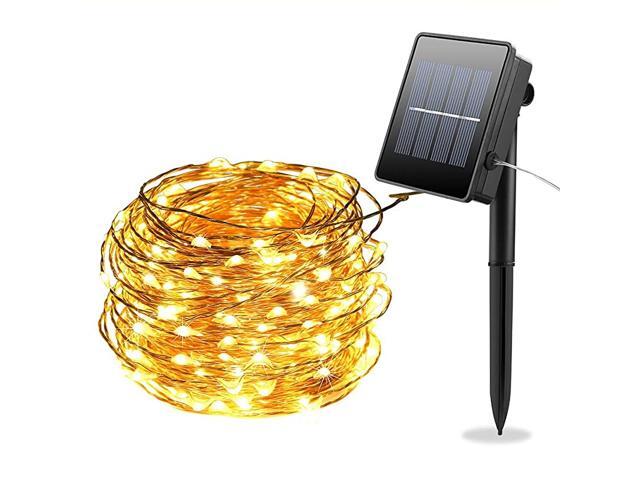 Solar Powered String Lights 66FT with 200 LEDs Copper Wire Lights Fairy Lights Indoor amp Outdoor Waterproof Solar Decoration Lights for Garden