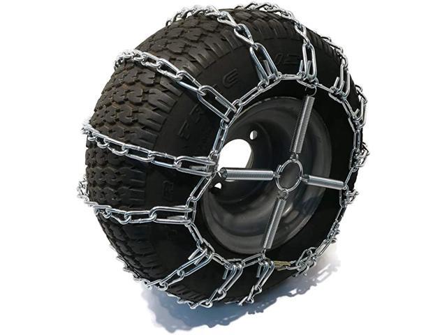 Pair of 2 Link Tire Chains amp Tensioners 21x8x10 for Snow Blowers Lawn amp Garden Tractors Mowers amp Riders UTV ATV 4Wheelers Utility Vehicles
