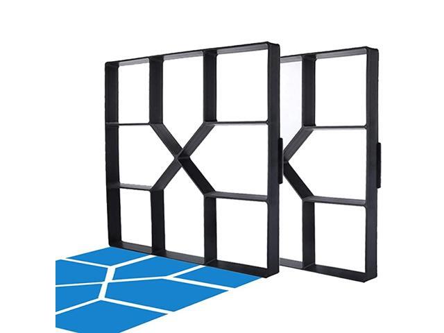 2Pack 157quotx157quotx157quot Walk Maker Reusable Concrete Path Maker Molds Pathmate Stone Molding Stepping Stone Paver Lawn Patio Yard Garden DIY
